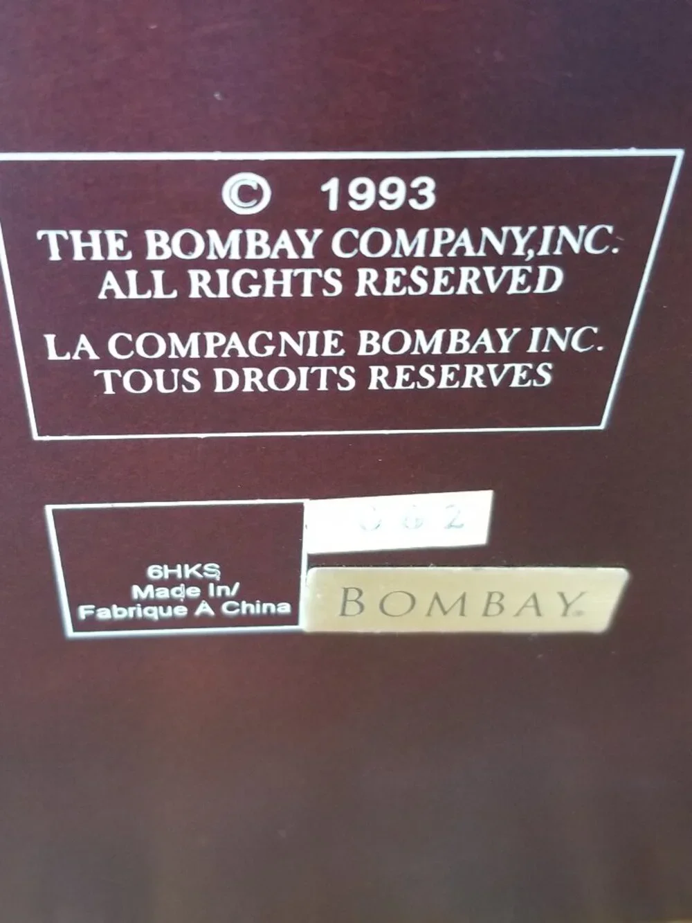 Vintage Bombay Company Wood Storage Box Tea Caddy Trinkets Jewelry Miniatures